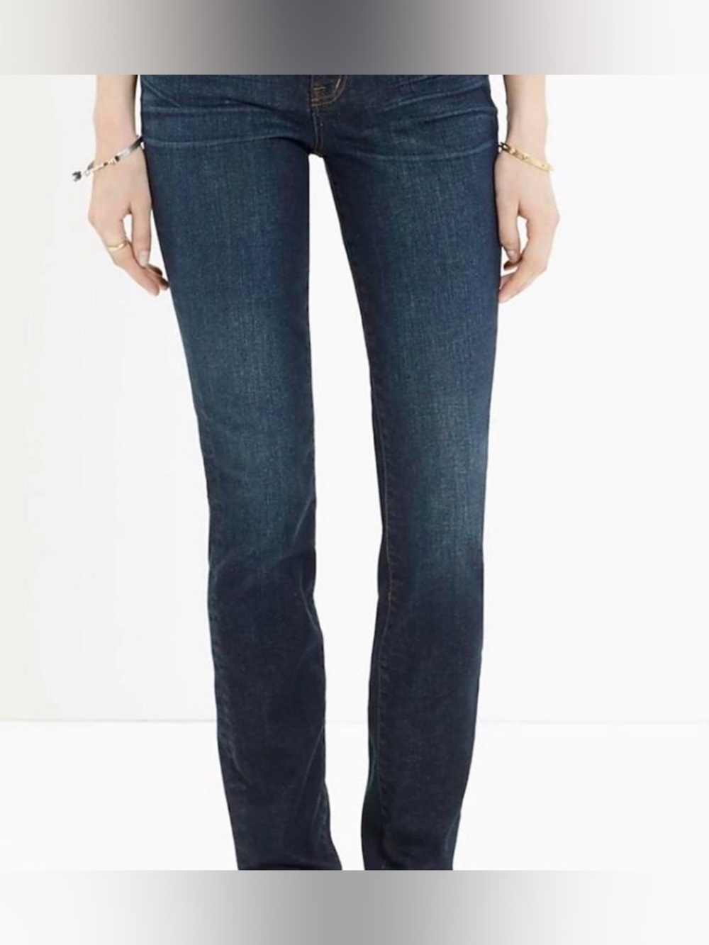Madewell Alley Straight Jeans | Med Dark Wash | Size 27